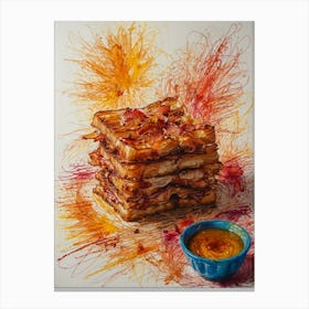 Bacon Waffles Canvas Print