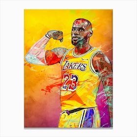 Lebron James La Lakers 1 Canvas Print