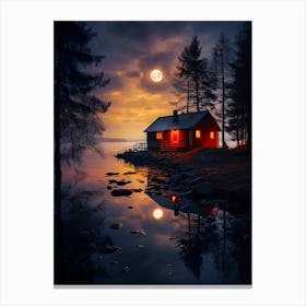 Cabin In The Woods 2 Canvas Print