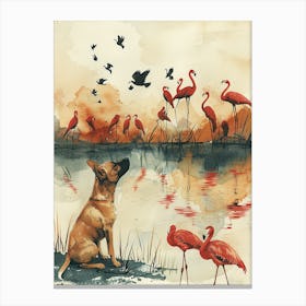 Flamingos 2 Canvas Print