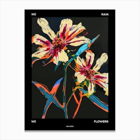 No Rain No Flowers Poster Gaillardia 3 Canvas Print