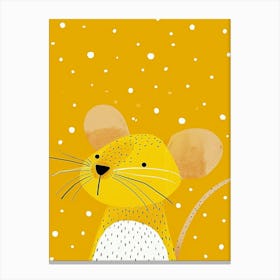 Yellow Mouse 3 Canvas Print