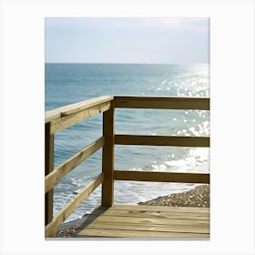 Wooden Walkway To The Beach Canvas Print