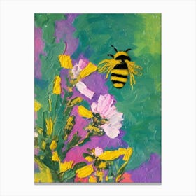 Lilac Bee Canvas Print