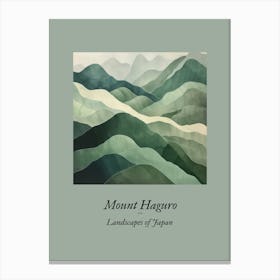 Landscapes Of Japan Mount Haguro 3 Canvas Print