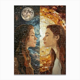 Two Women In Love 4 Canvas Print