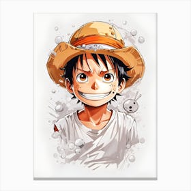 One Piece Wallpaper Canvas Print
