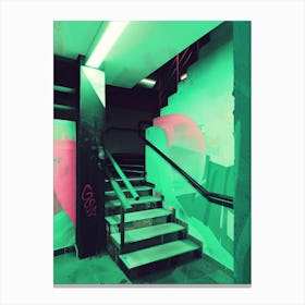 Urban Stairway Out Canvas Print