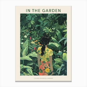 In The Garden Poster Chicago Botanical Gardens 2 Canvas Print