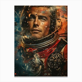 Beautiful Retro Astronaut 15 Canvas Print