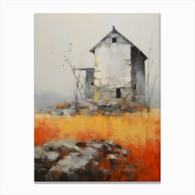 Old Stone Farm Warm Tones 18 Canvas Print