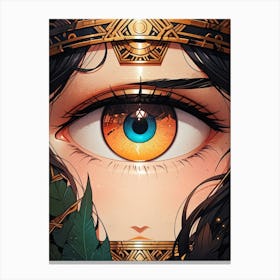 Eye Of The Goddess Canvas Print