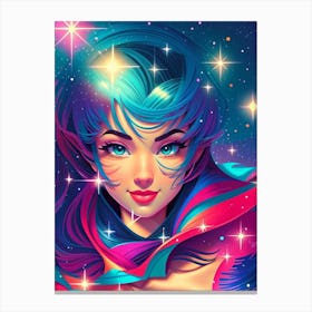 Fantasy Galaxy Girl 4 Canvas Print