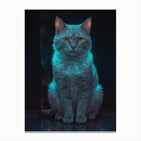 Glow Cat Canvas Print