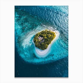 Island In The Maldives 20 Canvas Print