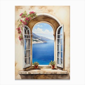 Window To The Sea 1 Canvas Print