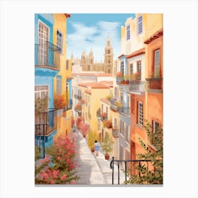 Seville Spain 2 Illustration Canvas Print