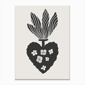 My Heart Blooms For You Canvas Print