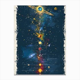 Solar System Canvas Print