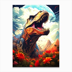 Dinosaur T - Rex 1 Canvas Print