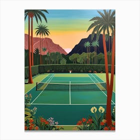 Tennis Court Canvas Print