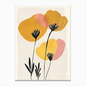 Yellow Poppies Canvas Print