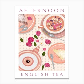 Afternoon English Tea Canvas Print