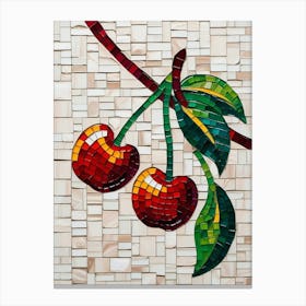 Cherry Mosaic 1 Canvas Print