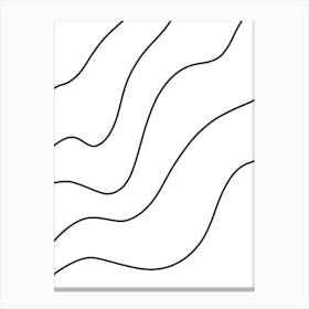 Wavy Lines 1 Canvas Print