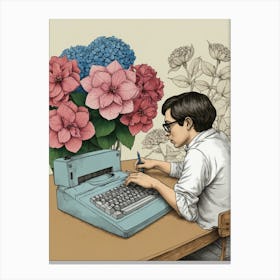 Typewriter Canvas Print