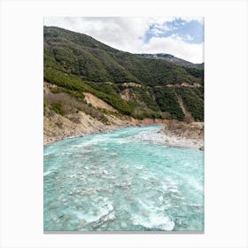 Wild Greek Mountain River Canvas Print