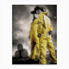 Breaking Bad In A Pixel Dots Art Style Canvas Print