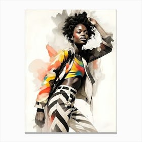 Afro Fashion Canvas Print