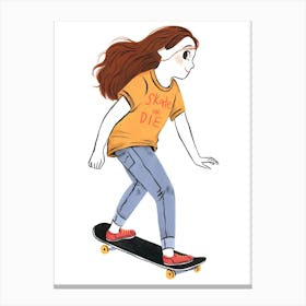 Skate Or Die Canvas Print