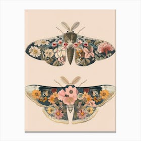 Radiant Butterflies William Morris Style 8 Canvas Print
