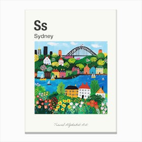 Kids Travel Alphabet  Sydney 1 Canvas Print
