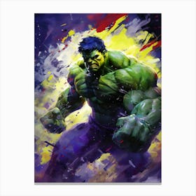 Hulk Painting Canvas Print