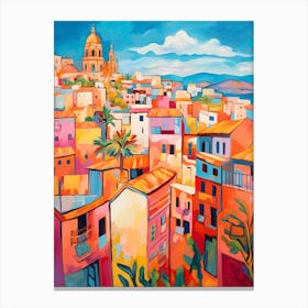 Valencia Spain 4 Fauvist Painting Canvas Print