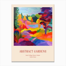 Colourful Gardens Smith College Botanic Garden Usa 2 Red Poster Canvas Print