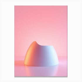 Abstract White Lamp On Pink Background Canvas Print