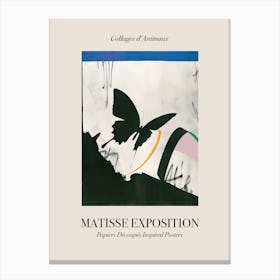 Butterfly 2 Matisse Inspired Exposition Animals Poster Canvas Print