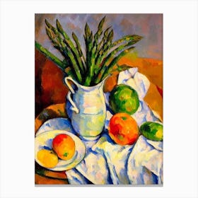 Asparagus 2 Cezanne Style vegetable Canvas Print