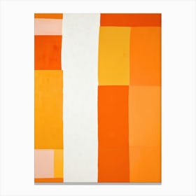 Orange And White Canvas Print