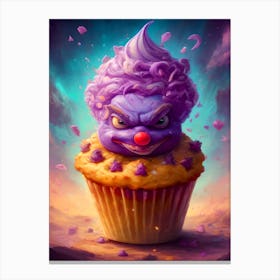 Cupcake Clown Canvas Print