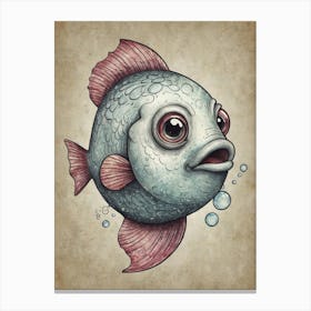 Fish Drawing 1 Canvas Print