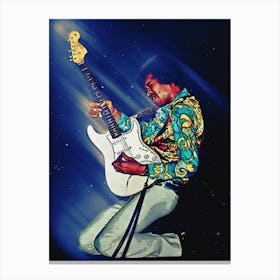 Superstars Jimi Hendrix 1 Canvas Print