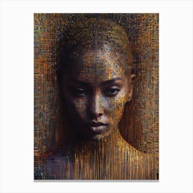 Digital Woman Canvas Print