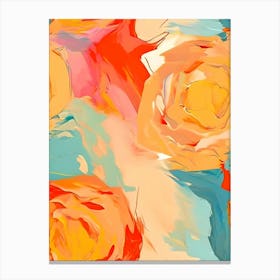 Abstract Roses Canvas Print