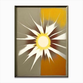 Sunburst Symbol 1, Abstract Painting Canvas Print