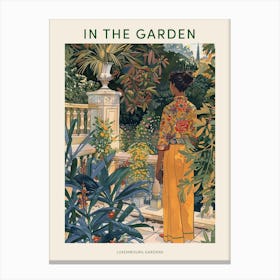 In The Garden Poster Luxembourg Gardens France 3 Canvas Print